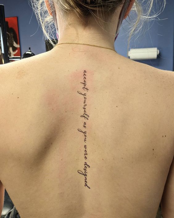 motivational meaningful spine tattoos 