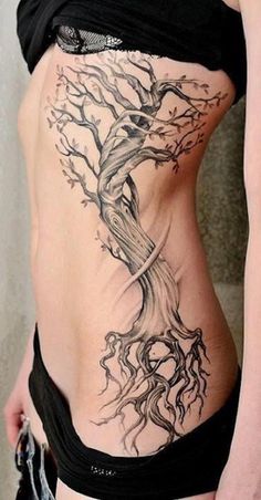 women's rib tattoo ideas