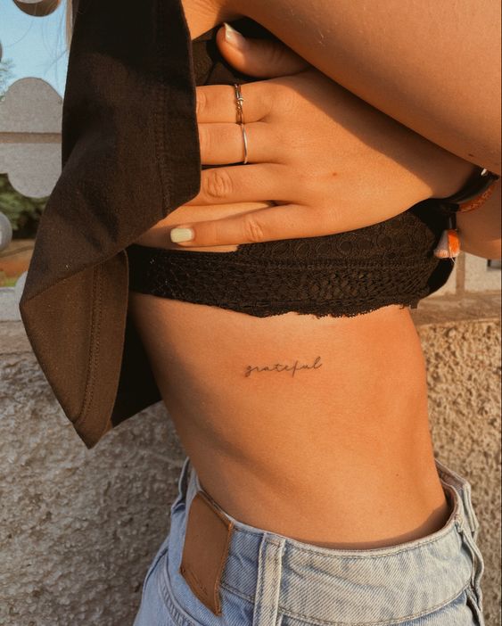 95 Female Delicate Rib Tattoos That Inspire